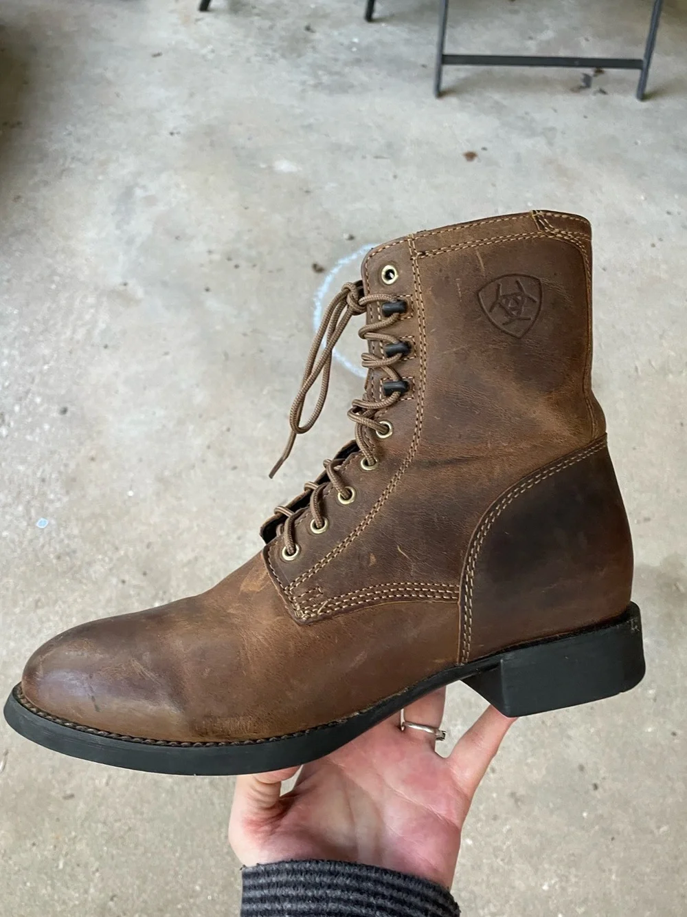 Ariat Heritage Lacer Western Boots Size 8.5 D